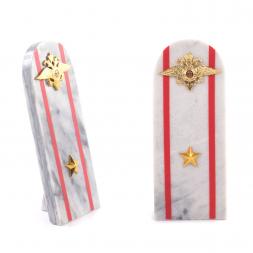 Сувенир &amp;quot;Погон Майор МВД&amp;quot; камень мрамор