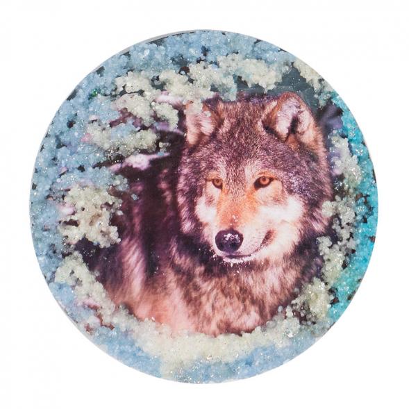 Магнит с рисунком &amp;quot;Волк&amp;quot; змеевик 117768