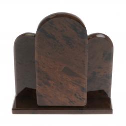 Икона настольная триптих большая &amp;quot;Спаси и сохрани&amp;quot; камень обсидиан