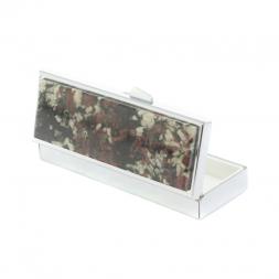 Таблетница на 3 отделения камень эвдиалит цвет серебро