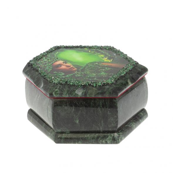 Каменная шкатулка &amp;quot;Хозяйка медной горы&amp;quot; 14х12,5х7 см 127434