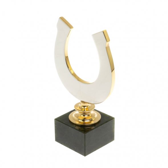 Подкова сувенирная &amp;quot;На удачу&amp;quot; камень нефрит в подарочной коробке Златоуст 129202