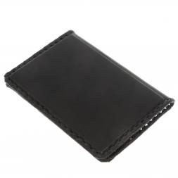 Обложка для паспорта &amp;quot;Герб России&amp;quot; черная кожа Златоуст