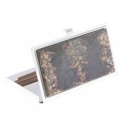 Карманная визитница из камня астрофилит