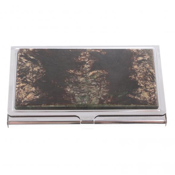 Карманная визитница из камня астрофилит 124687