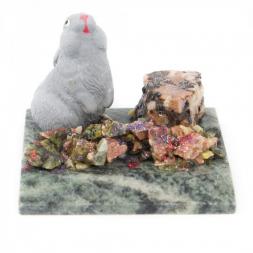 Сувенир &amp;quot;Заяц&amp;quot; из змеевика