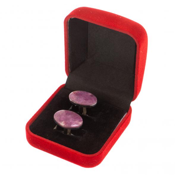 Запонки камень турмалин овальные 126505