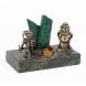Статуэтка &amp;quot;Гномы рудокопы&amp;quot; бронза змеевик малахит 118041