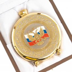 Фляжка "Герб России с флагом" Златоуст