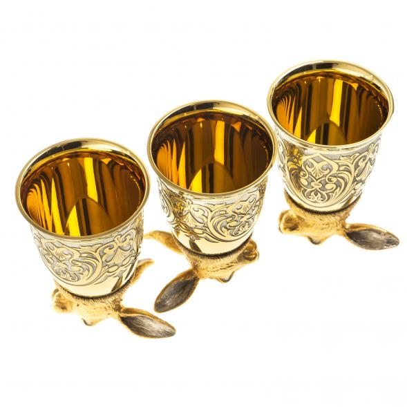 Стопки перевертыши &amp;quot;Заяц&amp;quot; 70 мл 3 шт Златоуст 123637