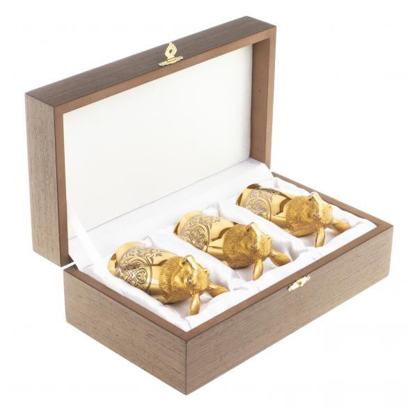 Стопки перевертыши &amp;quot;Заяц&amp;quot; 70 мл 3 шт Златоуст 123637