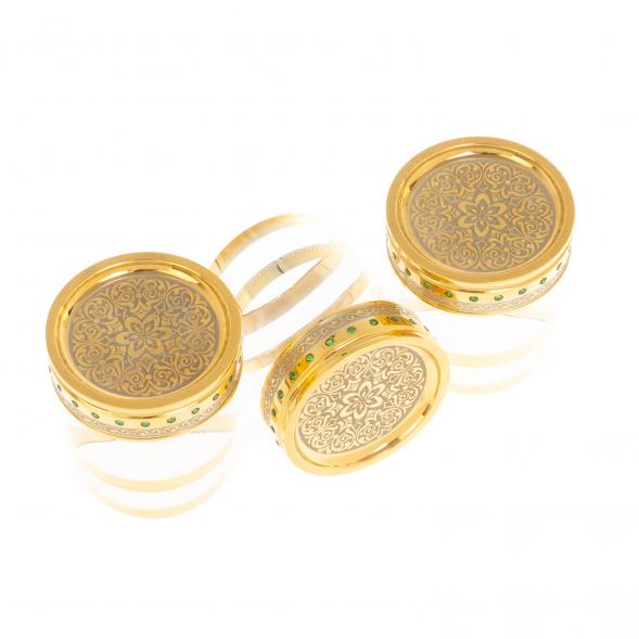 Подарочный набор из трех стопок &amp;quot;Фианит&amp;quot; 80 мл Златоуст 126807