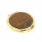 Зеркальце круглое из тигрового глаза цвет золото