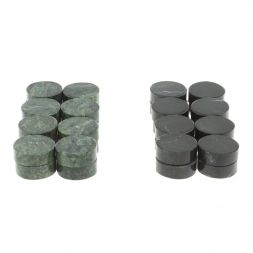 Игровые фишки для нард и шашек 25 мм змеевик