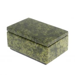 Шкатулка из змеевика 11,5х8х5,5 см