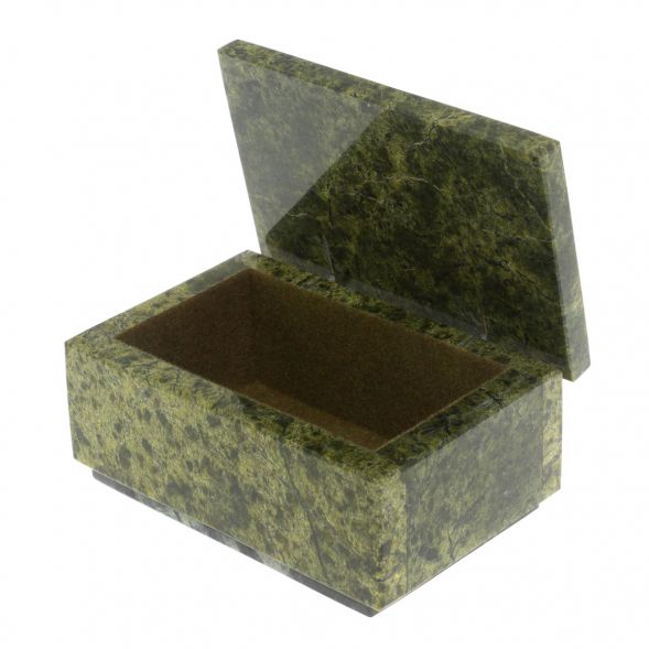 Шкатулка из змеевика 11,5х8х5,5 см 129123