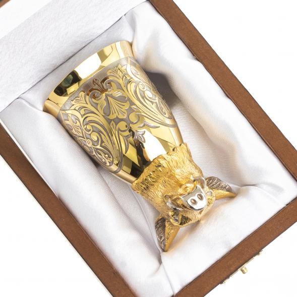 Стопка перевертыш &amp;quot;Кабан&amp;quot; 70 мл Златоуст 123638