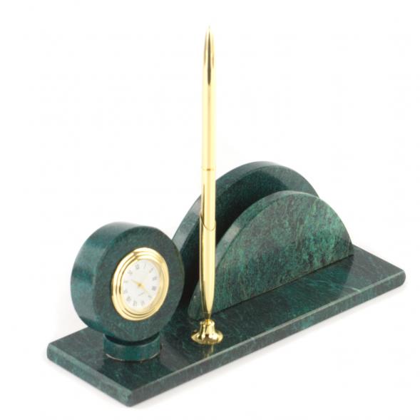 Письменный мини-набор &amp;quot;Овал&amp;quot; змеевик 113290