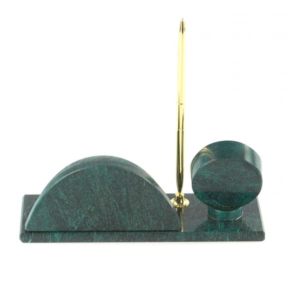 Письменный мини-набор &amp;quot;Овал&amp;quot; змеевик 113290