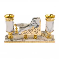 Письменный прибор &amp;quot;Меценат&amp;quot; из мрамора Златоуст