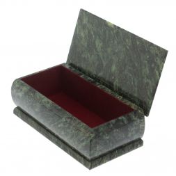 Шкатулка из змеевика &amp;quot;Летний пейзаж&amp;quot; 18х9х6,5 см