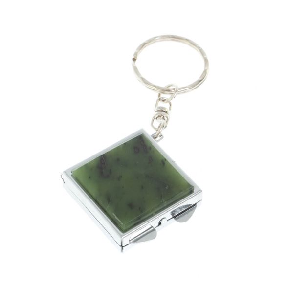 Складное зеркало брелок из нефрита квадратное 127984