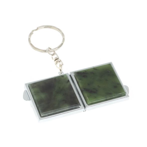 Складное зеркало брелок из нефрита квадратное 127984