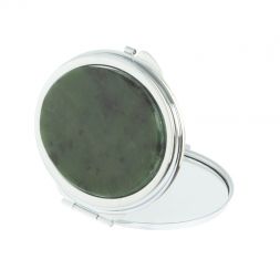 Зеркальце овальное из нефрита цвет серебро