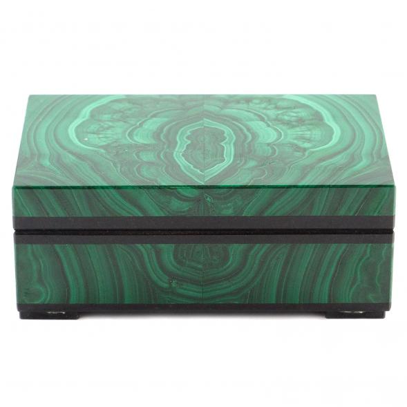 Малахитовая шкатулка 9х6х4 см 120477