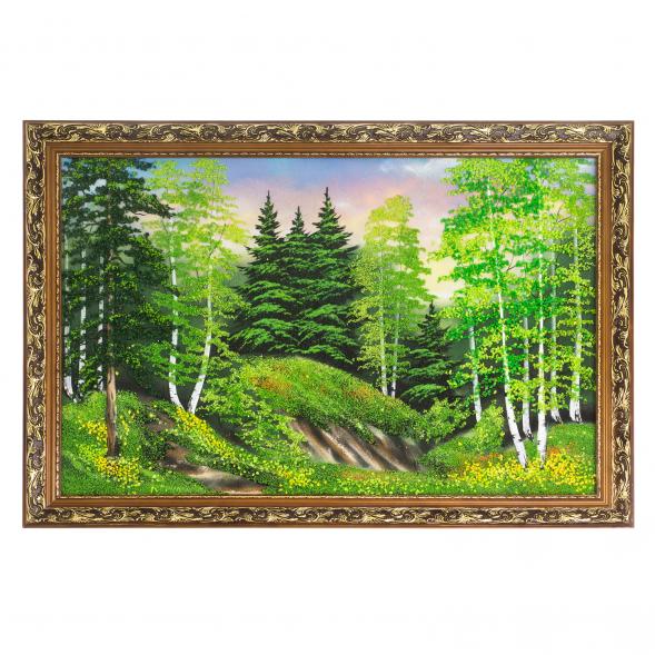 Картина &amp;quot;Летний пейзаж&amp;quot; багет 46х66 см, каменная крошка 111263