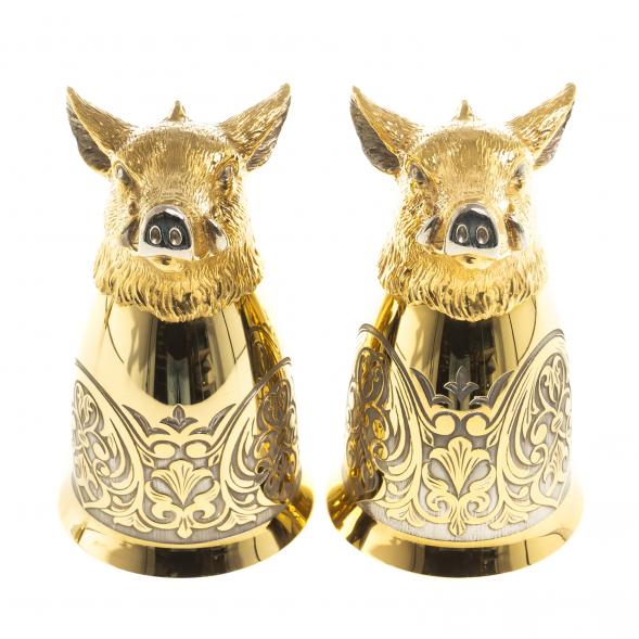 Стопки перевертыши &amp;quot;Кабан&amp;quot; 70 мл 2 шт Златоуст 123639