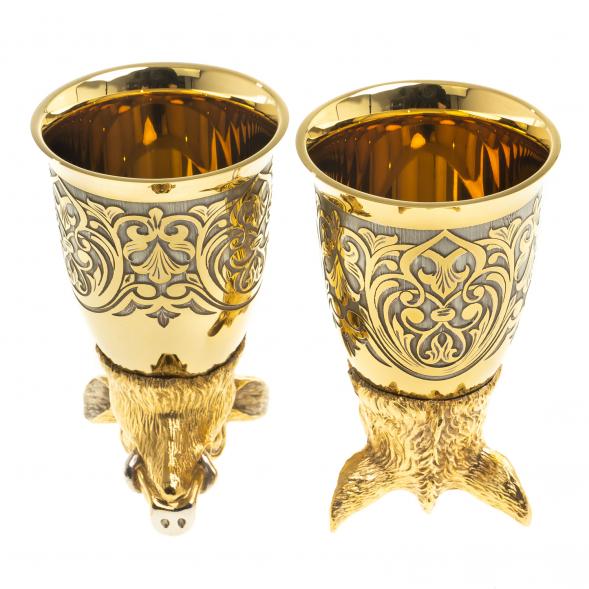 Стопки перевертыши &amp;quot;Кабан&amp;quot; 70 мл 2 шт Златоуст 123639