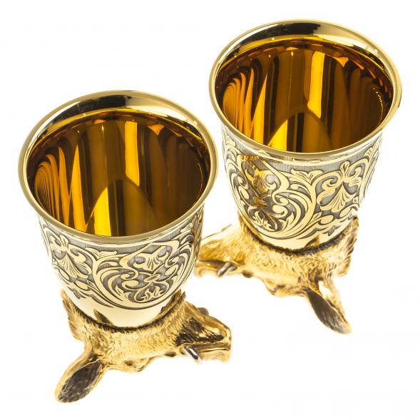 Стопки перевертыши &amp;quot;Кабан&amp;quot; 70 мл 2 шт Златоуст 123639