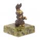 Статуэтка из бронзы на подставке из змеевика &amp;quot;Заяц&amp;quot; 117944