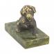 Статуэтка &amp;quot;Собачка малая №12&amp;quot; из бронзы и змеевика 118766