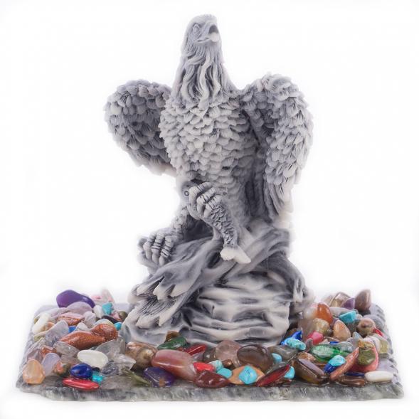 Декоративная фигурка &amp;quot;Орел на скале&amp;quot; из мрамолита 118974