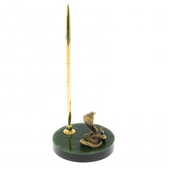 Сувенир «Кобра» с ручкой на нефрите 128754