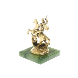 Статуэтка "Георгий Победоносец" на нефрите