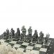 Шахматы &amp;quot;Средневековье&amp;quot; доска 40х40 см мрамор / шабровский змеевик 129359