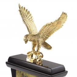 Часы &amp;quot;Орел&amp;quot; из бронзы камень офиокальцит