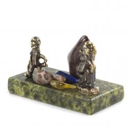 Статуэтка сувенир &amp;quot;Гномы рудокопы&amp;quot; бронза камень