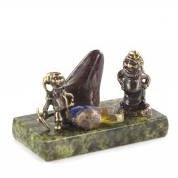 Статуэтка сувенир &amp;quot;Гномы рудокопы&amp;quot; бронза камень