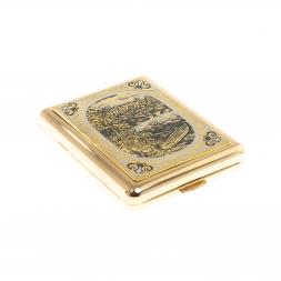 Портсигар с гравюрой &amp;quot;Природа&amp;quot; Златоуст