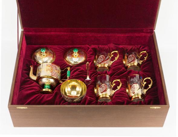 Подарочный чайный набор &amp;quot;Малахитовый&amp;quot; 117874