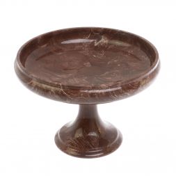 Фруктовница из лемезита 24х24х16,5 см