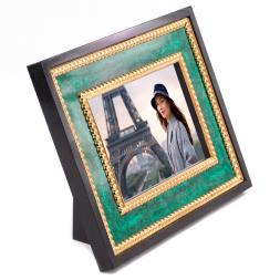 Рамка для фото из малахита 15х10 см