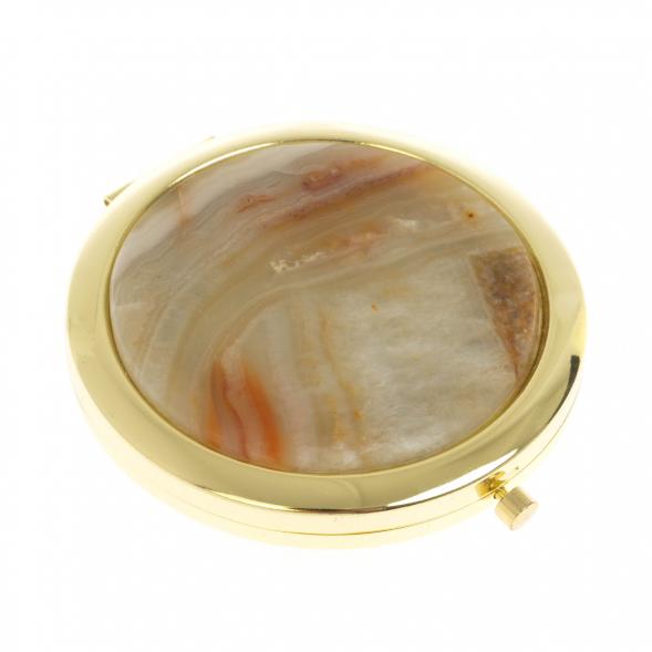 Карманное зеркало шайтанский переливт цвет золото 123261