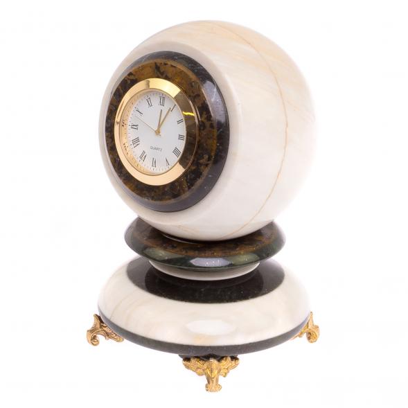 Часы &amp;quot;Шар Антистресс&amp;quot; 9,5 см из газганского мрамора 125067