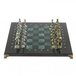 Шахматы &amp;quot;Греко-Римская война&amp;quot; 32х32 см из змеевика