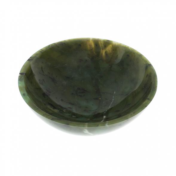 Пиала Медовница из нефрита 11,5х11,5х4,5 см 128606